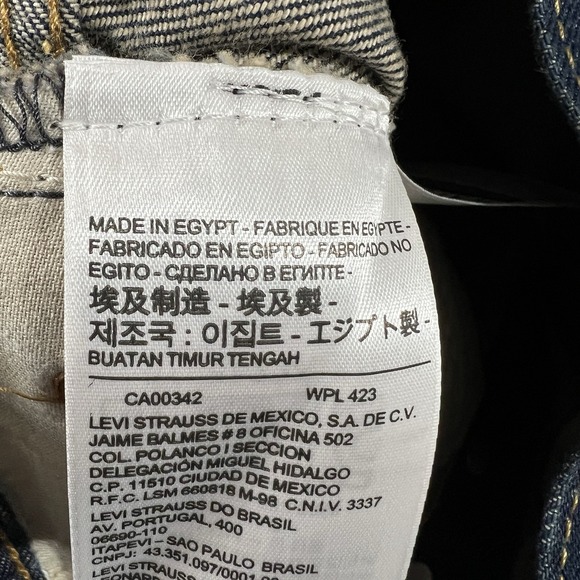 Levis 501 XX Jeans Men's 32X34 Blue Original Fit Straight Leg Stretch Button Fly - Picture 3 of 9